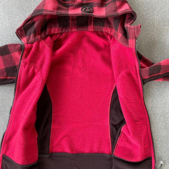 RARE EUC Lululemon Scuba Hoodie II in Buffalo Plaid Mini Camp Check size 8 - Picture 8 of 10